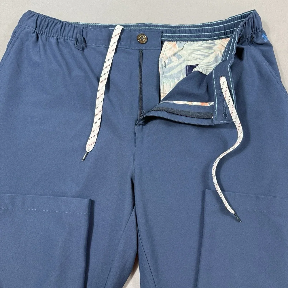 Chubbies‎ Everywhere Performance Pants Mens XXL Blue Drawstrings Stretch Beach
